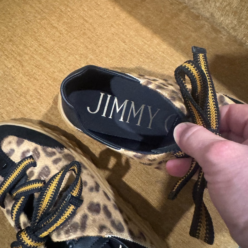 Jimmy Choo Diamond Light Flex F
Natural Leopard Print Pony Leather Train 39.5 - Picture 4 of 8